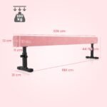 Reguliuojamo aukščio gimnastikos sijonas iki 226 cm (Rožinė)
