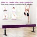 Reguliuojamas gimnastikos sijonas 226 cm 3 aukščio pozicijos (Violetinė)