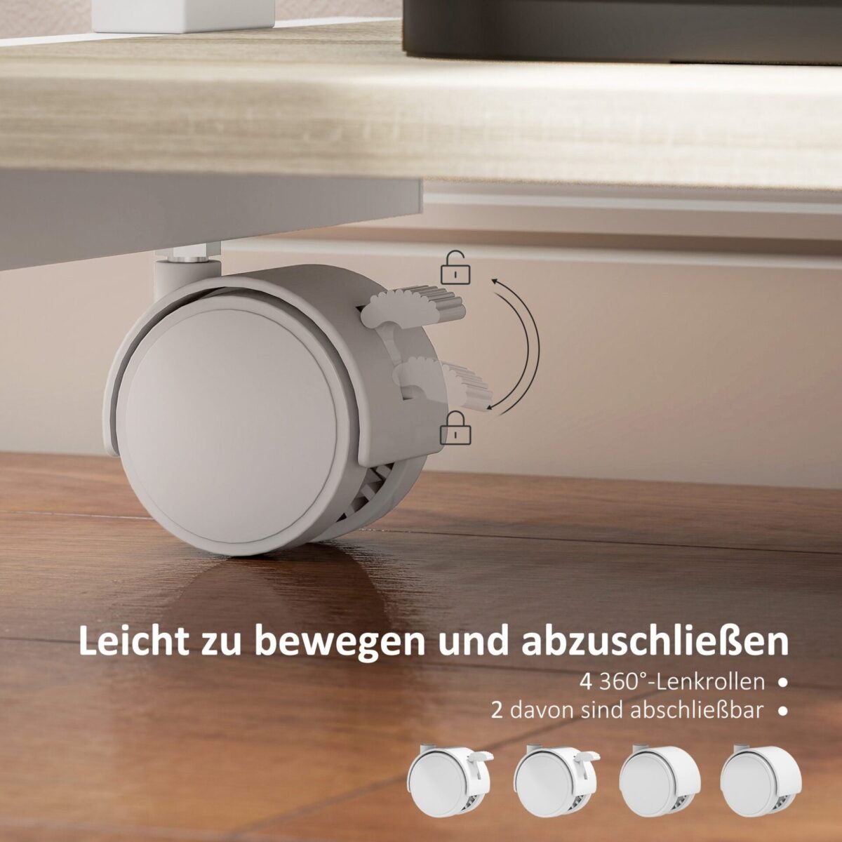 Mobilus rašomasis stalas su stalčiumi ir lentynomis