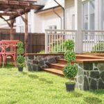 UV atsparūs dirbtiniai topiarai su 3 rutuliais vazonuose, 2 vnt., 100 cm aukščio