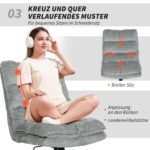 Patogi biuro kėdė be porankių, reguliuojamo aukščio ir su sukimosi bei supimo funkcija