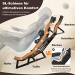 Ergonomiška masažinė kėdė su SL bėgiu ir atlošo šildymu (Ruda)