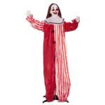 Klounas animatroninis Helovino 165 cm su judesiu