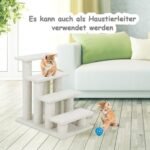 2-in-1 katės namelis ir laipteliai (Smėlio)