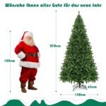 Kalėdinė eglutė su 2132 viršūnėmis PVC (Žalia)