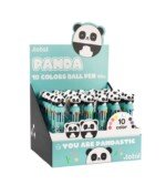 36 vnt. automatinių tušinukų su panda stendas, 10 spalvų