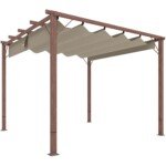 Aliuminio pergola su reguliuojamu stogu 3x3 m