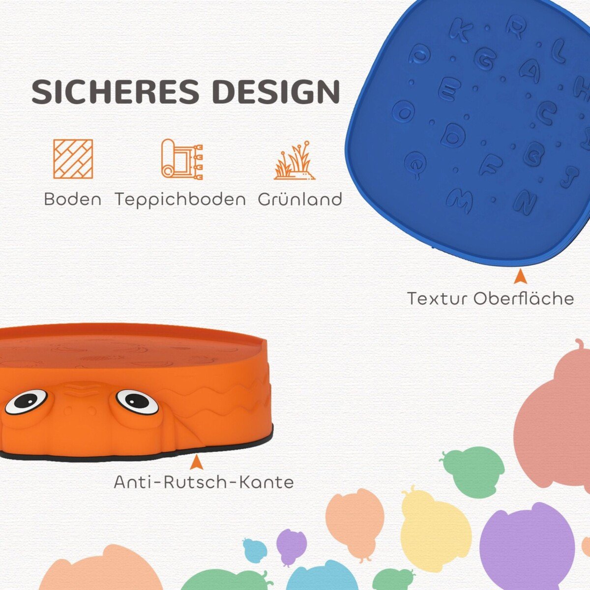 5 dalių vaikų balansavimo akmenų rinkinys, neslystantys ir sukraunami