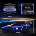 Licencijuotas vaikiškas elektromobilis Maserati GT2 su nuotolinio valdymo pultu