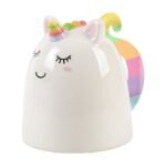 Apverstas vienaragio puodelis