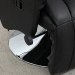 Relaksacinis krėslas su 360° pasukimu ir reguliuojama kojų atrama