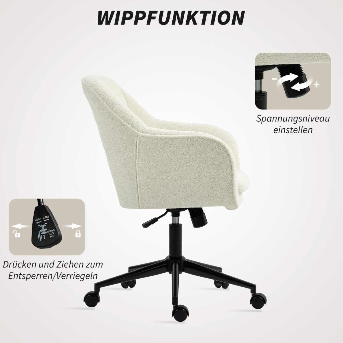 Biuro kėdė su aksominiais apmušalais ir išlenktu atlošu