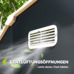 Cinkuoto plieno sodo sandėliukas su 2 ventiliaciniais langais ir 2 stumdomomis durimis