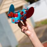 Clixo Itsy magnetiniai blokeliai, rožinės ir turkio spalvos, 18 dalių
