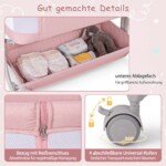 Vaikiškas lovytės arba lopšio priaugtukas su čiužinuku reguliuojamo aukščio (Rožinė)