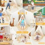 Montessori medinis karkasas su laipyne ir sandėliavimo dėže (Natūrali)