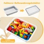 Daugiafunkcis medinis žaidimų tiltelis su daiktadėže (Natūrali)