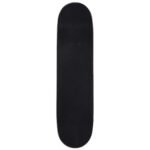 Mini kruizerio riedlentė su mediniu deniu 79x20 cm (Juoda)