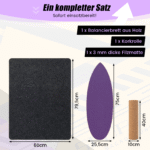 Medinė balanso lenta su voleliu (Violetinė)