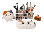 Daugiaspalviai kačių tušinukai su stendu, 36 vnt.