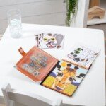 Daugkartiniai safario gyvūnų lipdukai