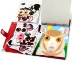 Daugkartinių lipdukų kelioninis rinkinys „Ferma“