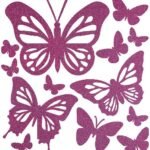 Dekoratyviniai termo lipdukai „Drugeliai“