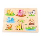 Dėlionė su rankenėlėmis Džiunglių draugai