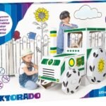 Didelio kartoninio traktoriaus surinkimo rinkinys