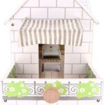 Didelis medinis lėlių namelis