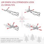 Tanki dirbtinė kalėdinė eglutė su stovu, 1,8 m