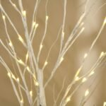 Dirbtinis beržas su LED ir lanksčiomis šakomis 150 cm aukščio