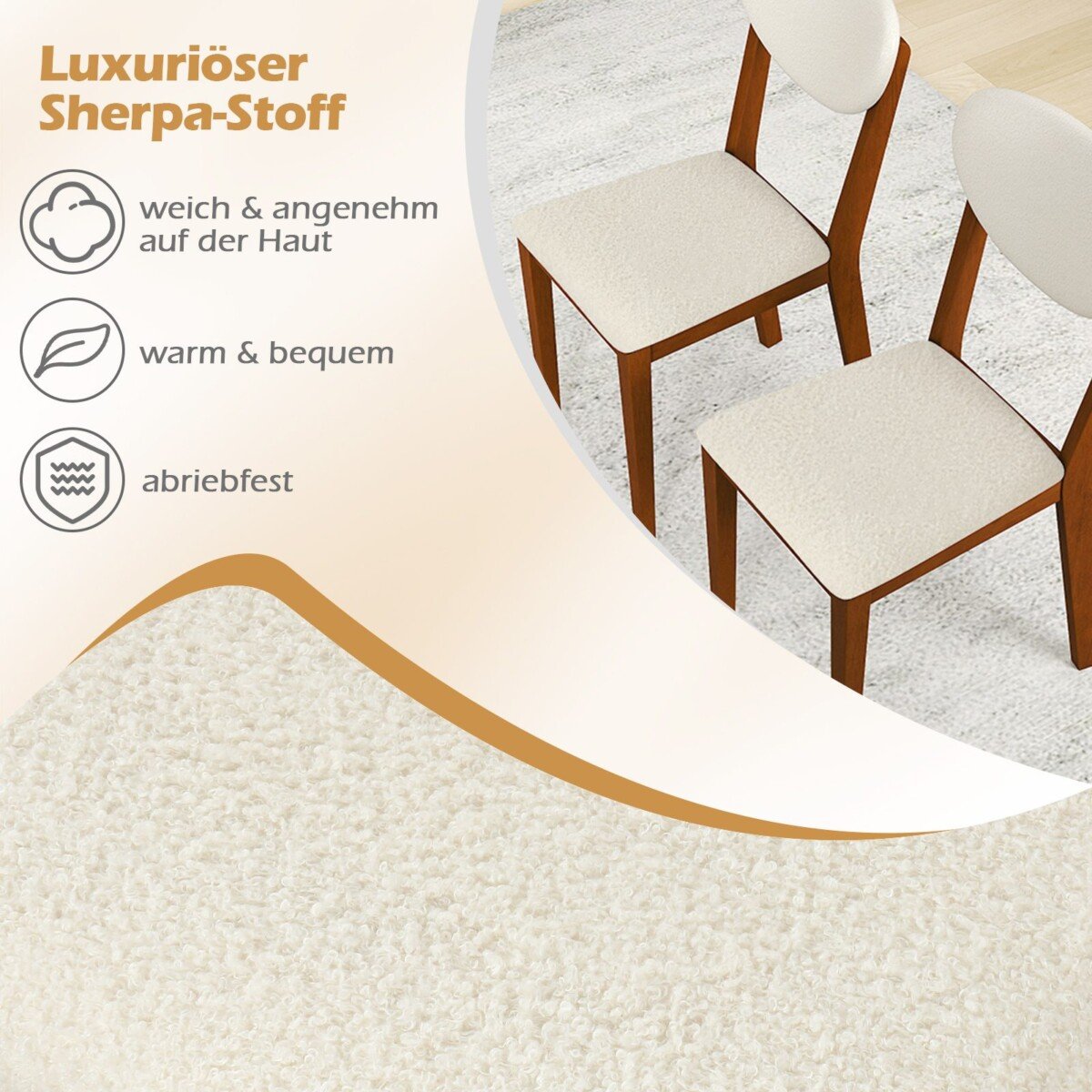 Valgomojo kėdžių komplektas (2 vnt.) 180 kg apkrova Šiuolaikinis dizainas (Riešutmedžio)