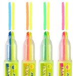 Dvispalvių žymeklių rinkinys, 4 vnt.