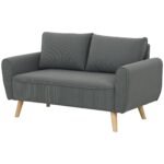 Dvivietė kordinė sofa su nuimamais pagalvėlių užvalkalais
