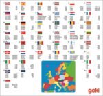 Edukacinė medinė Europos žemėlapio dėlionė
