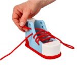 Edukacinis medinis sportbatis batraiščių rišimui