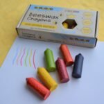 Ekologiškos bičių vaško kreidelės jauniesiems – 6 vnt.