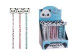 Ekspozicinis rinkinys: Mediniai pieštukai su panda, 36 vnt.