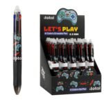 Ekspozicinis rinkinys: Žaiskime 4 spalvų ištrinami rašikliai 0.5mm (25 vnt.)