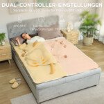 Elektrinė antklodė, 160 x 140 cm, dviejų zonų valdymas, skalbiama mašinoje