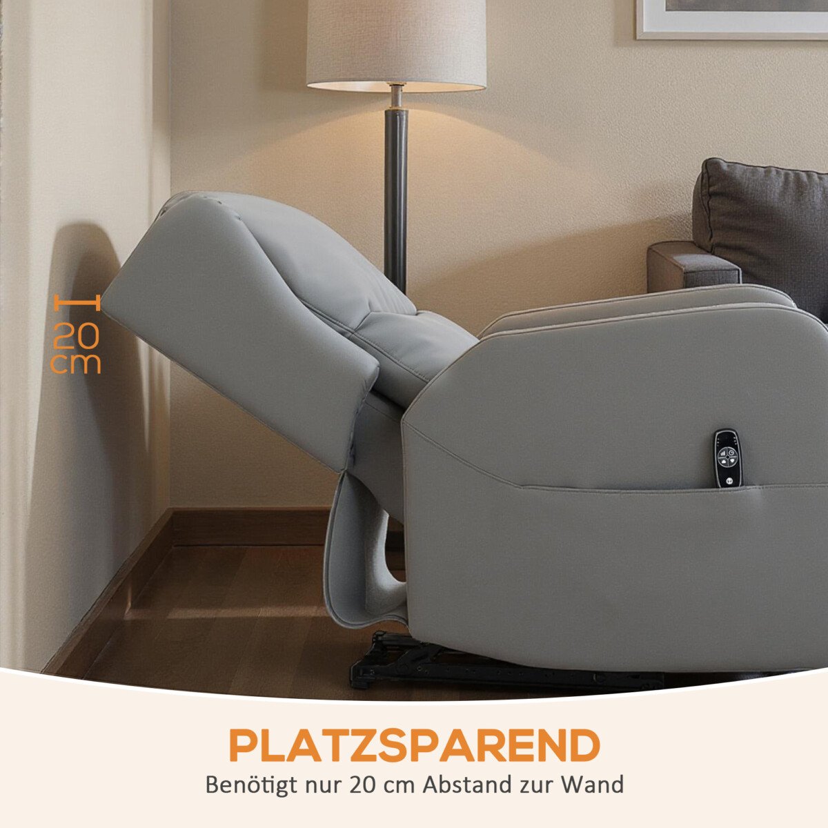 Elektrinis masažinis krėslas su pėdų atrama ir minkymo masažu