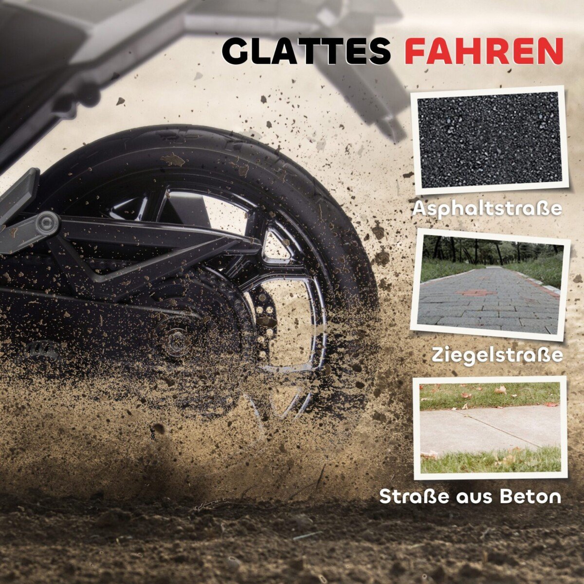 Elektrinis vaikiškas motociklas Honda su muzikos ir šviesos efektais bei atraminiais ratukais