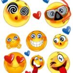 Emoji termo lipdukų lapas
