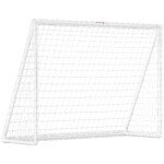 Futbolo vartai su tvirtu plastikiniu rėmu ir patvariu tinklu