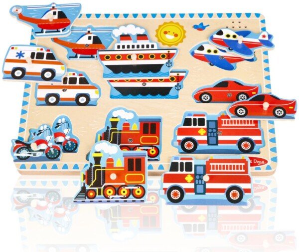 Garsinė dėlionė „Transporto priemonės“