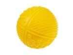 Geltonas sensorinis kamuoliukas su 4 tekstūromis