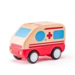 Greitosios pagalbos automobilis su garsu ir šviesomis