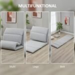 5 padėčių reguliuojamas grindų gultas-čiužinys