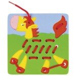 Gyvūnų suvėrimo žaislas, 5 vnt.